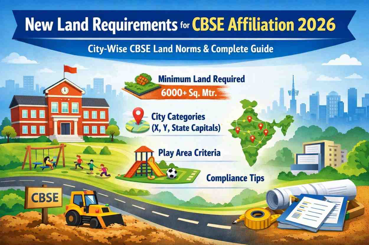 CBSE Land Requirement 2026